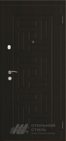 Входная дверь с белой панелью №532 с отделкой МДФ ПВХ - фото