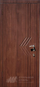 Металлическая дачная дверь с порошковым окрасом ДЧ №17 с отделкой МДФ ПВХ - фото №2