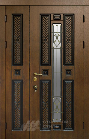 Дверь «Парадная дверь №353» c отделкой Массив дуба